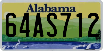 AL license plate 64AS712