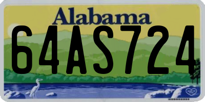 AL license plate 64AS724