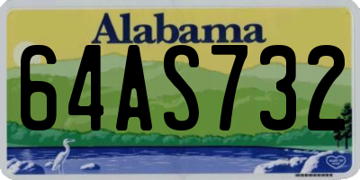 AL license plate 64AS732