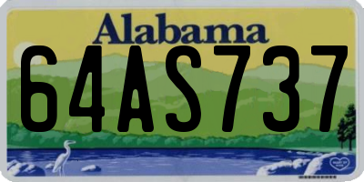 AL license plate 64AS737