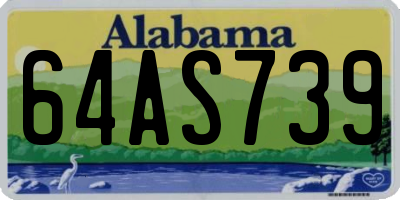 AL license plate 64AS739