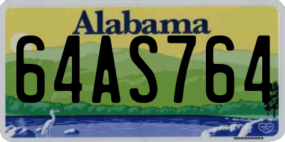 AL license plate 64AS764
