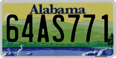 AL license plate 64AS771