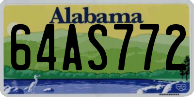 AL license plate 64AS772