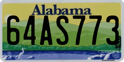 AL license plate 64AS773