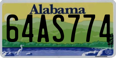 AL license plate 64AS774