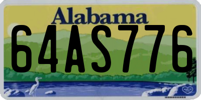 AL license plate 64AS776