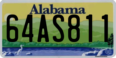 AL license plate 64AS811