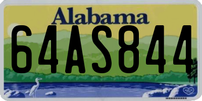 AL license plate 64AS844