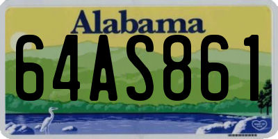AL license plate 64AS861