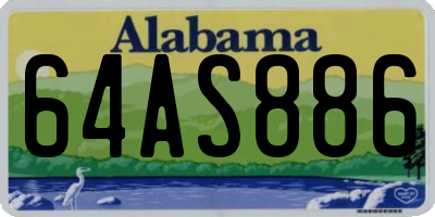 AL license plate 64AS886