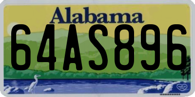 AL license plate 64AS896
