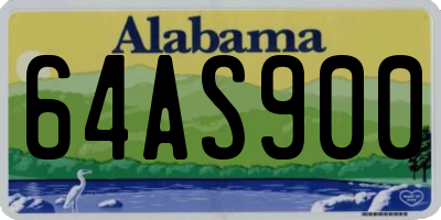 AL license plate 64AS900