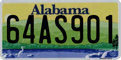 AL license plate 64AS901