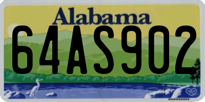AL license plate 64AS902