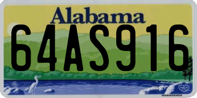 AL license plate 64AS916