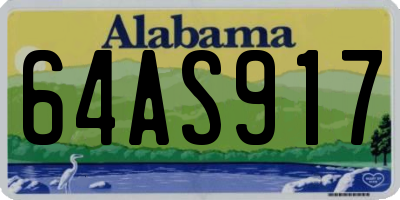 AL license plate 64AS917