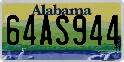 AL license plate 64AS944