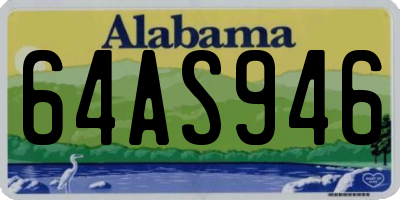 AL license plate 64AS946