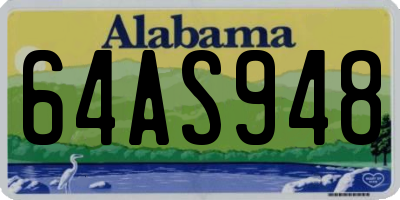 AL license plate 64AS948