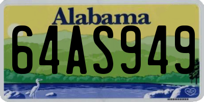 AL license plate 64AS949