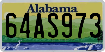 AL license plate 64AS973