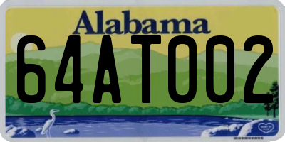 AL license plate 64AT002