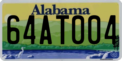 AL license plate 64AT004