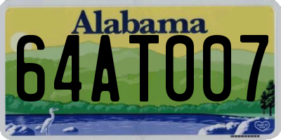 AL license plate 64AT007