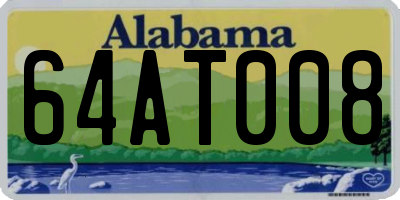 AL license plate 64AT008