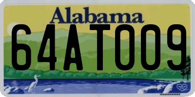AL license plate 64AT009