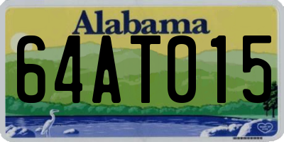 AL license plate 64AT015