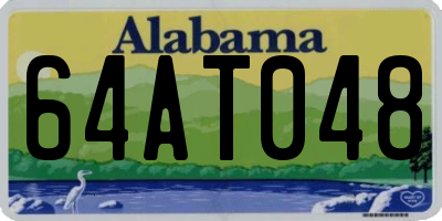AL license plate 64AT048