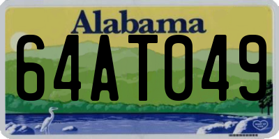 AL license plate 64AT049