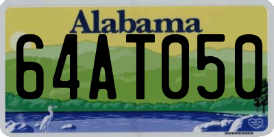 AL license plate 64AT050