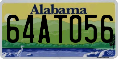 AL license plate 64AT056