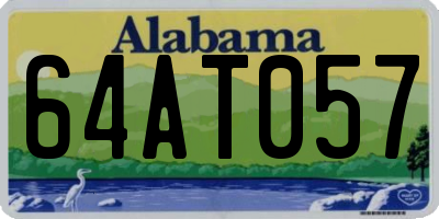 AL license plate 64AT057