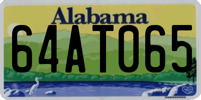 AL license plate 64AT065