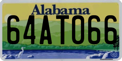 AL license plate 64AT066