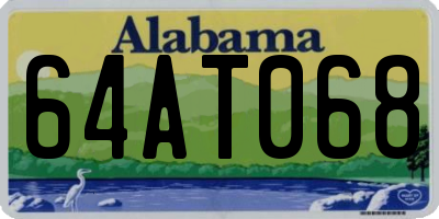 AL license plate 64AT068