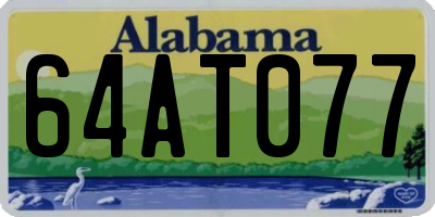 AL license plate 64AT077