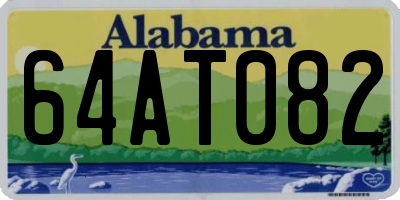 AL license plate 64AT082