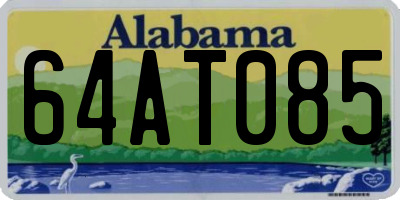 AL license plate 64AT085