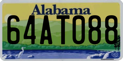 AL license plate 64AT088