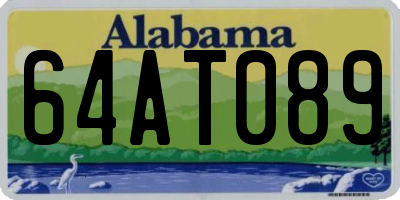 AL license plate 64AT089
