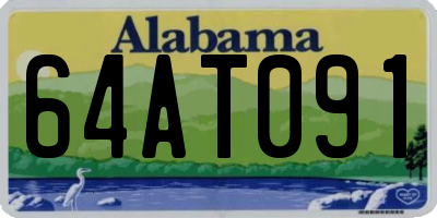 AL license plate 64AT091