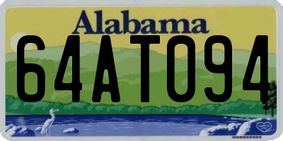 AL license plate 64AT094