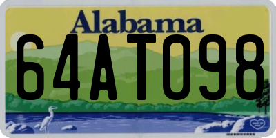 AL license plate 64AT098