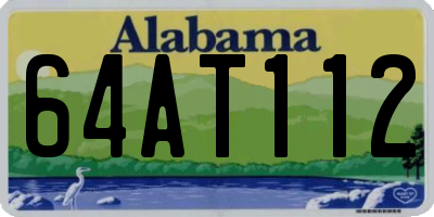 AL license plate 64AT112