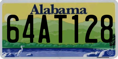 AL license plate 64AT128